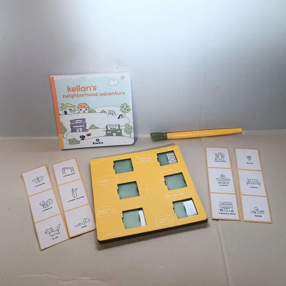 Kiwi Co Neighborhood Fun Koala Crate-Fine Motor-Scavenger Hunt-Water Painting